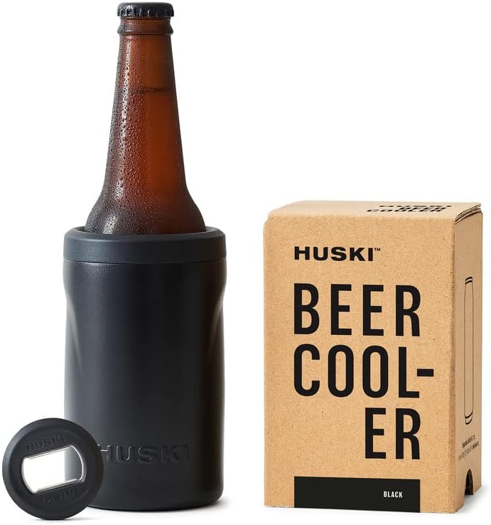 Cooler Beer Cooler 2.0 | חדש | פחית פרימיום ומחזיק בקבוקים | נירוסטה משולשת משולשת כיתה ימית | פותחן